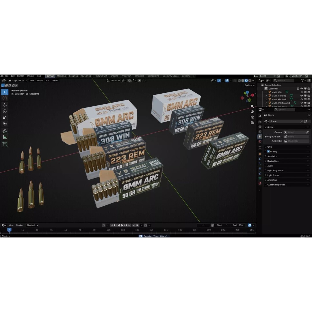 ARC Ammo 3D Model – Low Poly PBR Game Asset, FBX & More - View 26