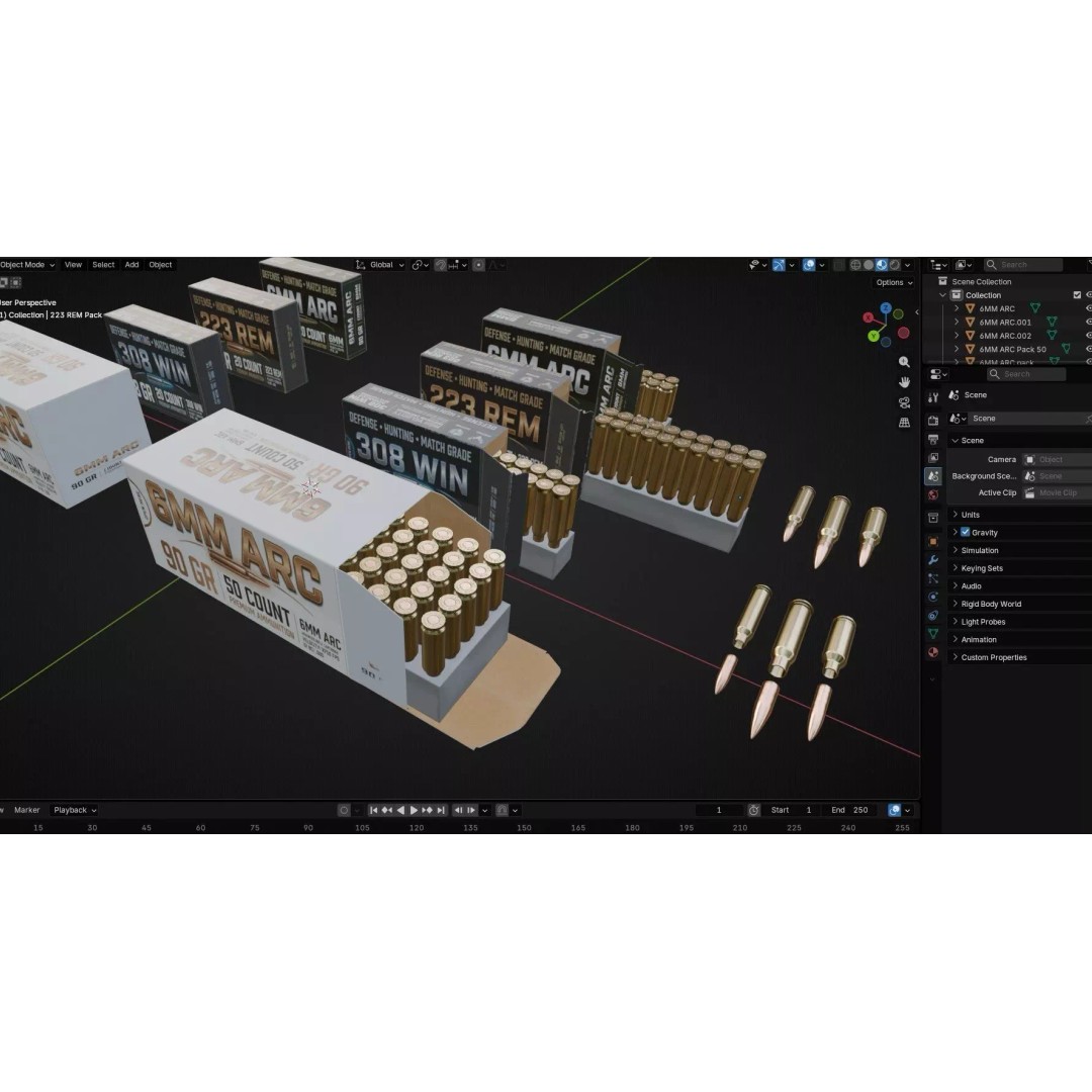 ARC Ammo 3D Model – Low Poly PBR Game Asset, FBX & More - View 28