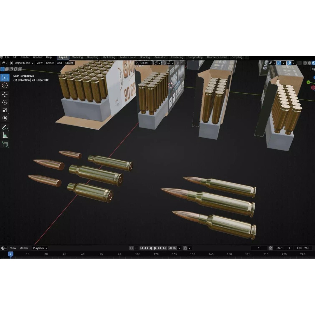 ARC Ammo 3D Model – Low Poly PBR Game Asset, FBX & More - View 29