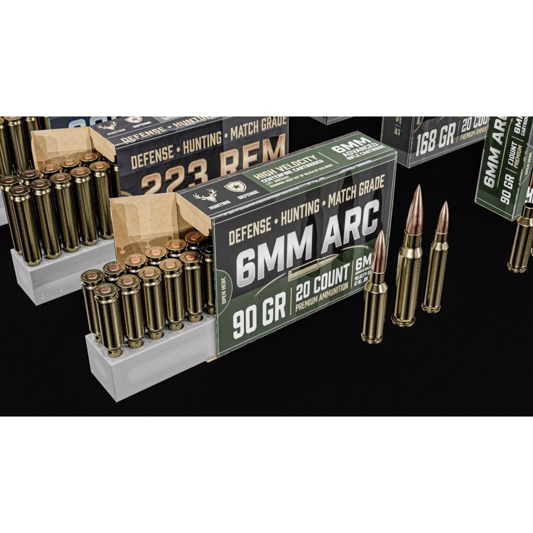 ARC Ammo 3D Model – Low Poly PBR Game Asset, FBX & More - View 3