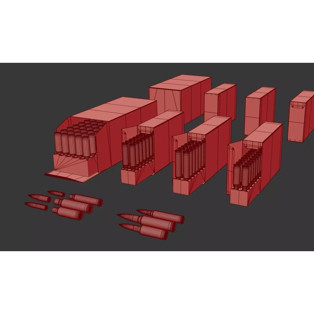 ARC Ammo 3D Model – Low Poly PBR Game Asset, FBX & More - View 31