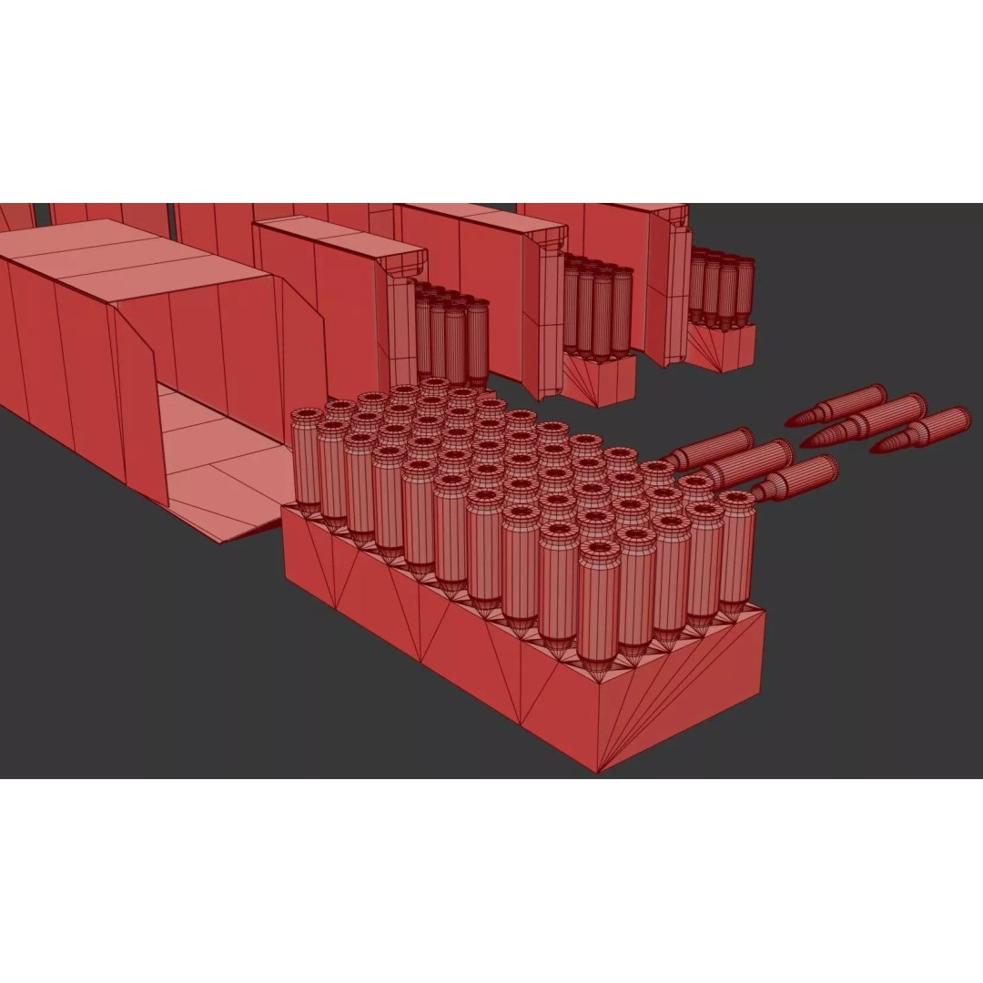 ARC Ammo 3D Model – Low Poly PBR Game Asset, FBX & More - View 32