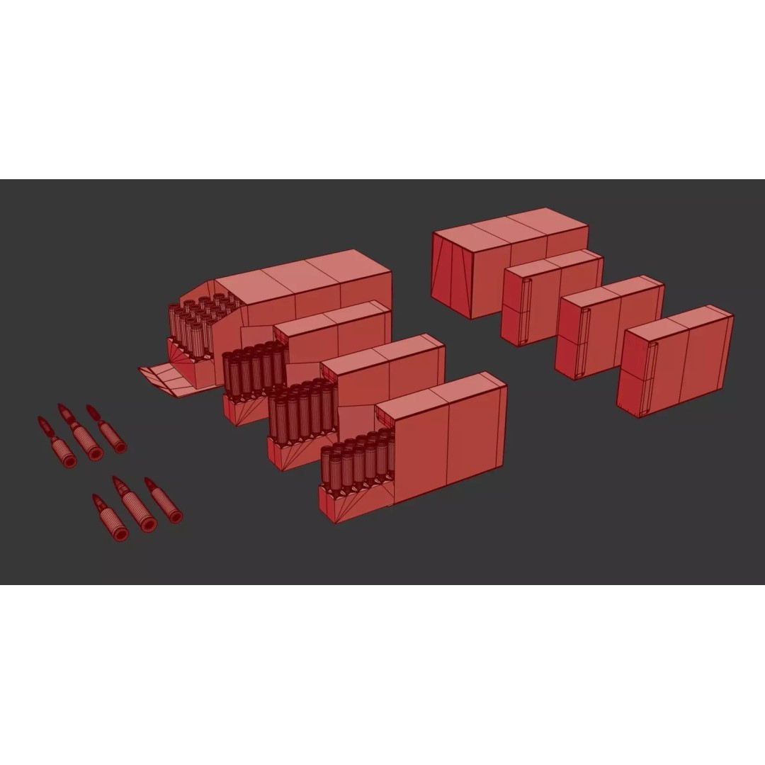 ARC Ammo 3D Model – Low Poly PBR Game Asset, FBX & More - View 33