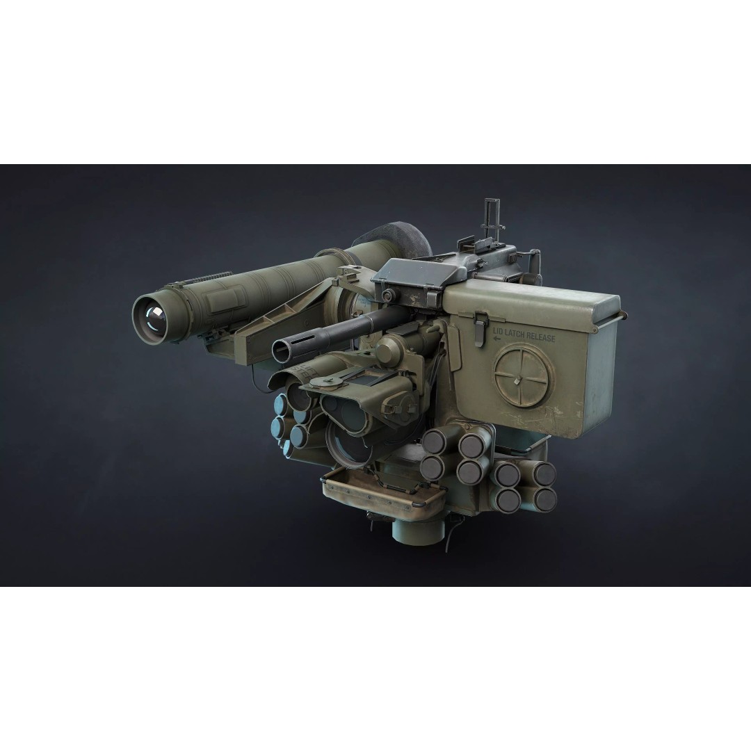 M151 Protector and M153 CROWS RWS 3D Model – Low Poly Game Asset, FBX, OBJ - View 10