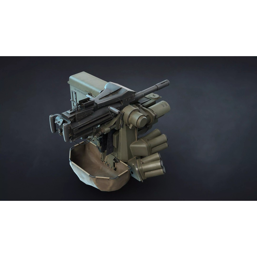 M151 Protector and M153 CROWS RWS 3D Model – Low Poly Game Asset, FBX, OBJ - View 12