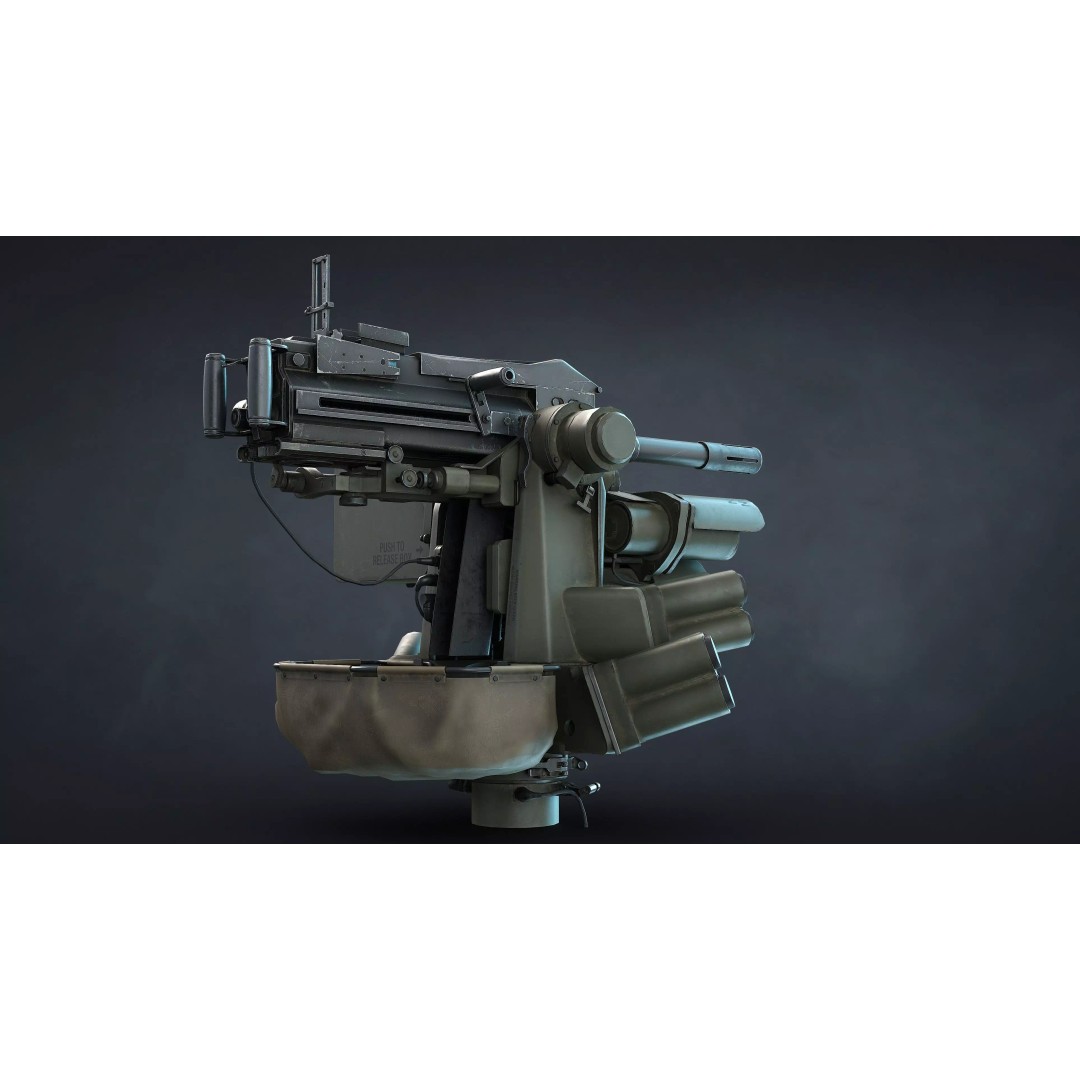 M151 Protector and M153 CROWS RWS 3D Model – Low Poly Game Asset, FBX, OBJ - View 13