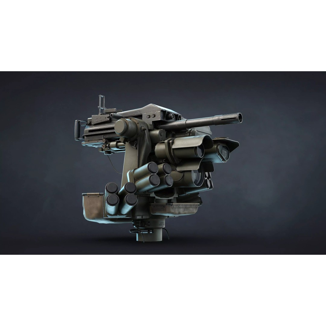M151 Protector and M153 CROWS RWS 3D Model – Low Poly Game Asset, FBX, OBJ - View 14