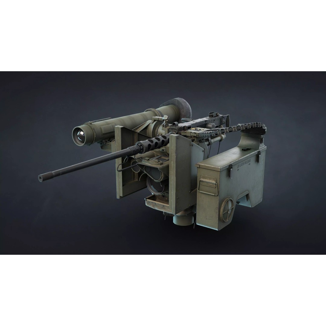 M151 Protector and M153 CROWS RWS 3D Model – Low Poly Game Asset, FBX, OBJ - View 15