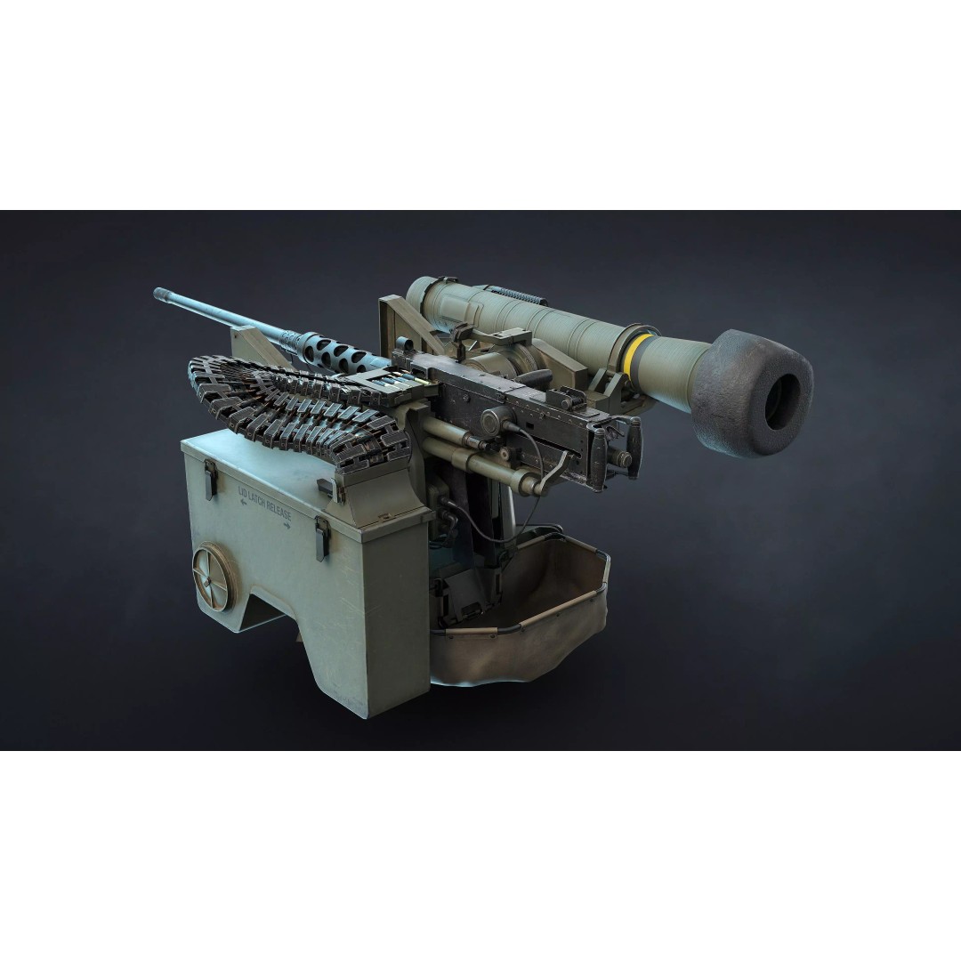 M151 Protector and M153 CROWS RWS 3D Model – Low Poly Game Asset, FBX, OBJ - View 16