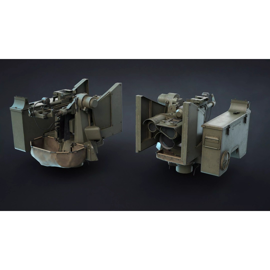 M151 Protector and M153 CROWS RWS 3D Model – Low Poly Game Asset, FBX, OBJ - View 19