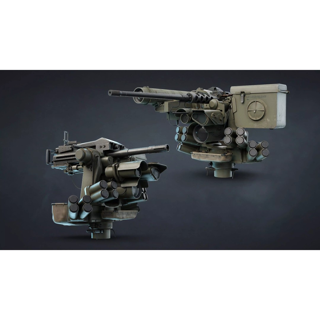 M151 Protector and M153 CROWS RWS 3D Model – Low Poly Game Asset, FBX, OBJ - View 2