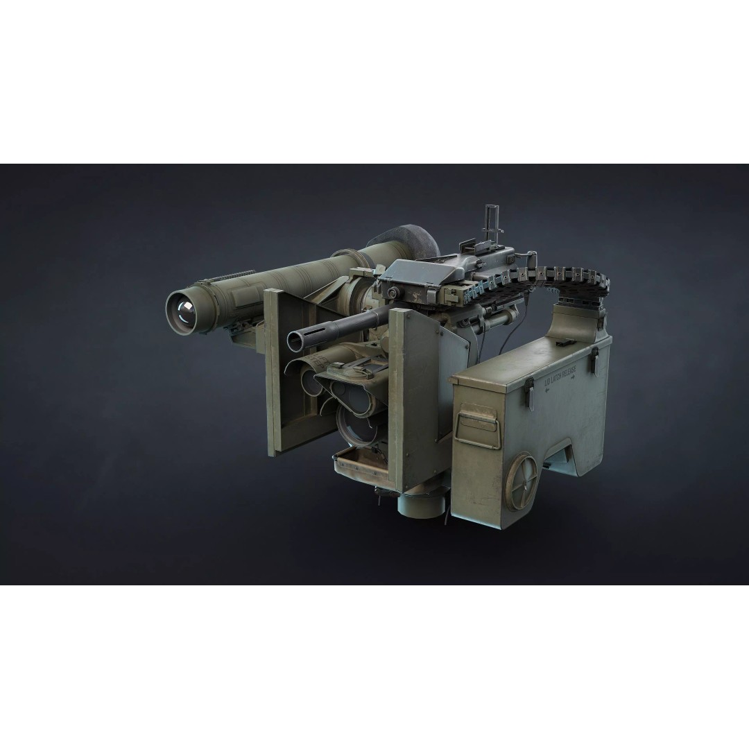 M151 Protector and M153 CROWS RWS 3D Model – Low Poly Game Asset, FBX, OBJ - View 20