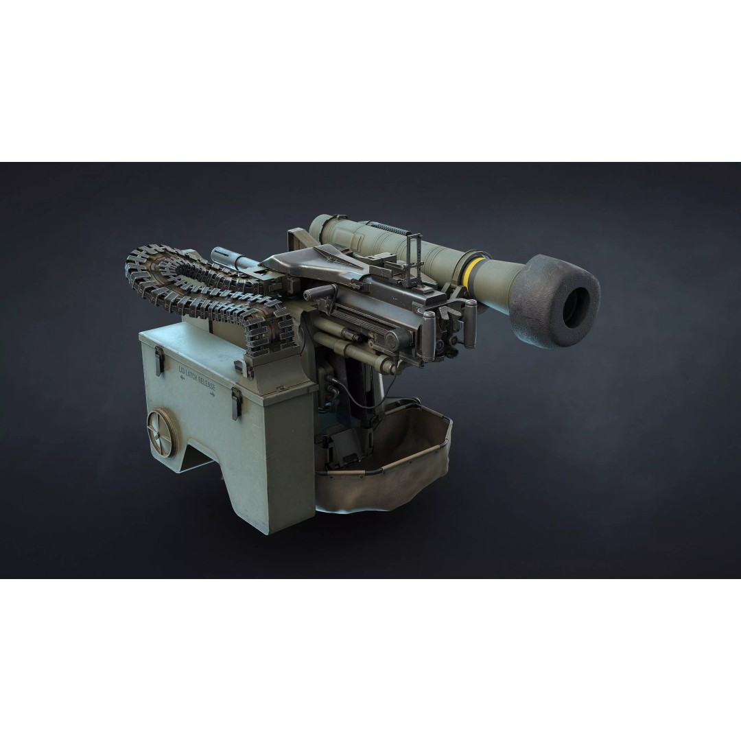 M151 Protector and M153 CROWS RWS 3D Model – Low Poly Game Asset, FBX, OBJ - View 21