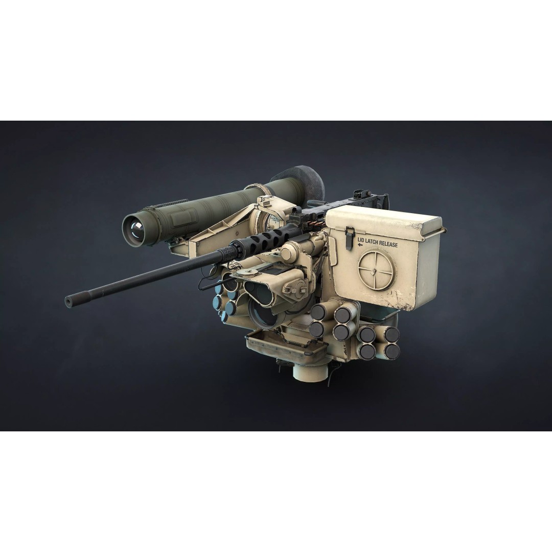 M151 Protector and M153 CROWS RWS 3D Model – Low Poly Game Asset, FBX, OBJ - View 24