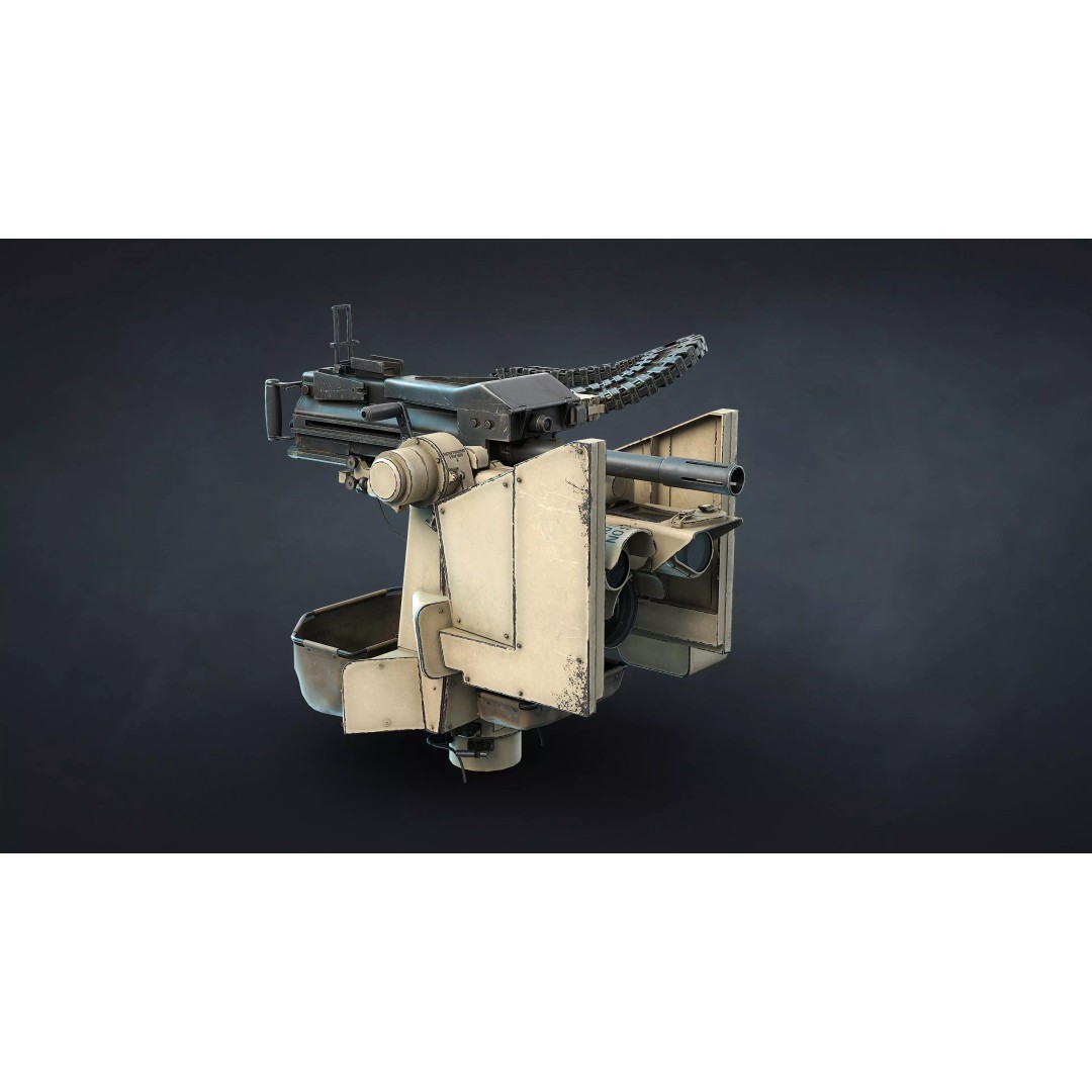 M151 Protector and M153 CROWS RWS 3D Model – Low Poly Game Asset, FBX, OBJ - View 25