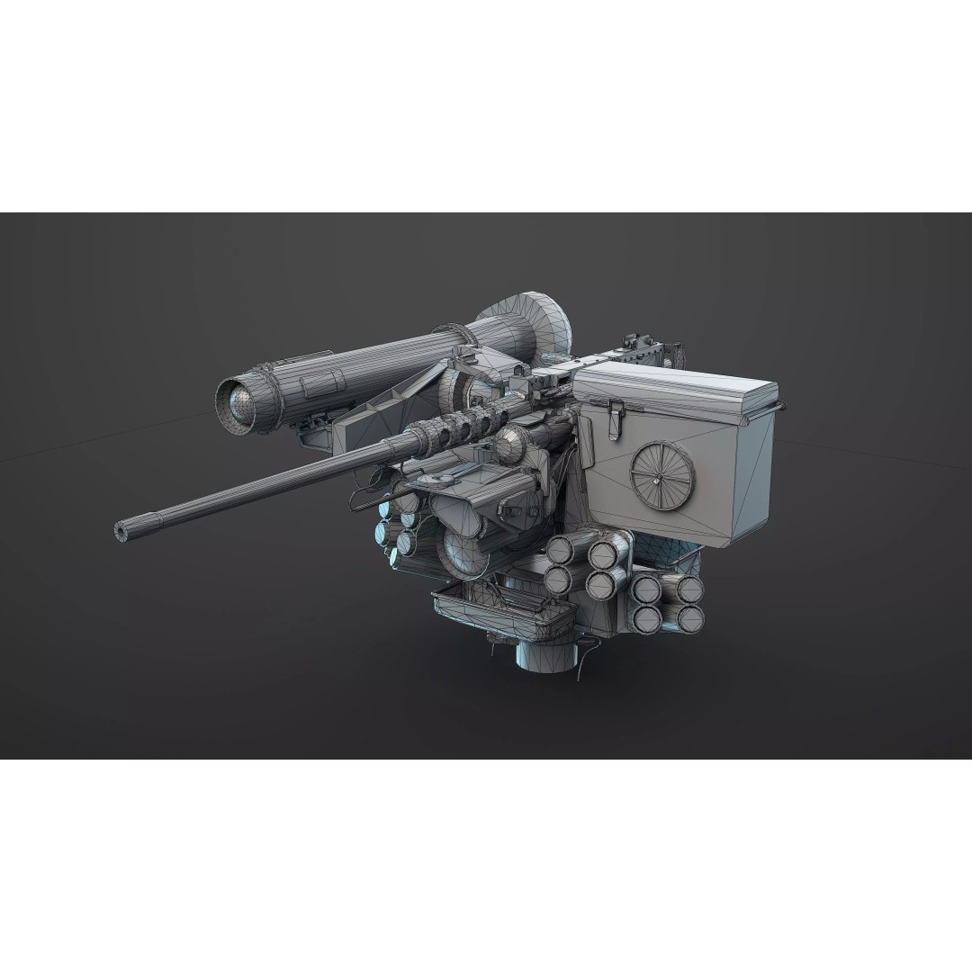 M151 Protector and M153 CROWS RWS 3D Model – Low Poly Game Asset, FBX, OBJ - View 27