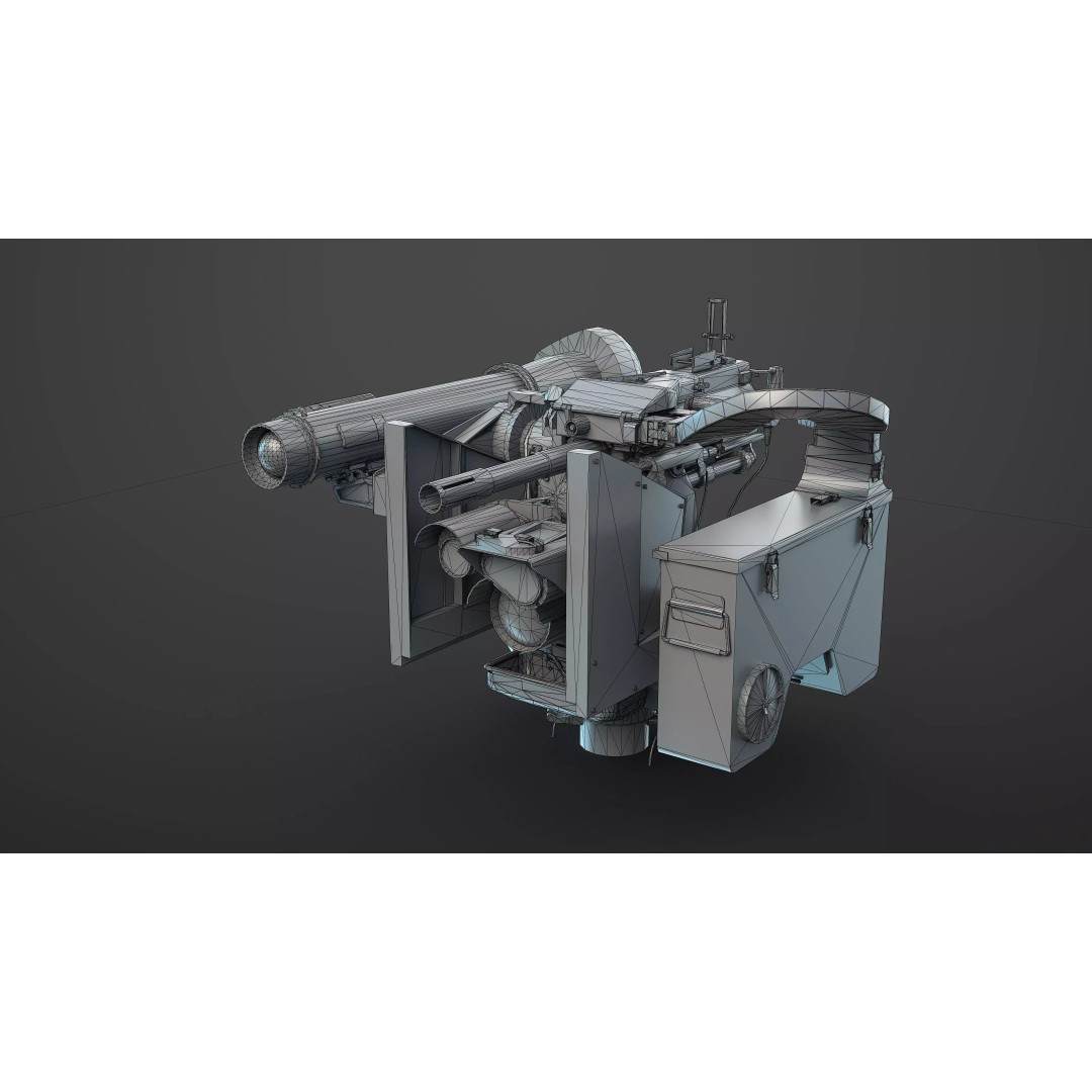 M151 Protector and M153 CROWS RWS 3D Model – Low Poly Game Asset, FBX, OBJ - View 28
