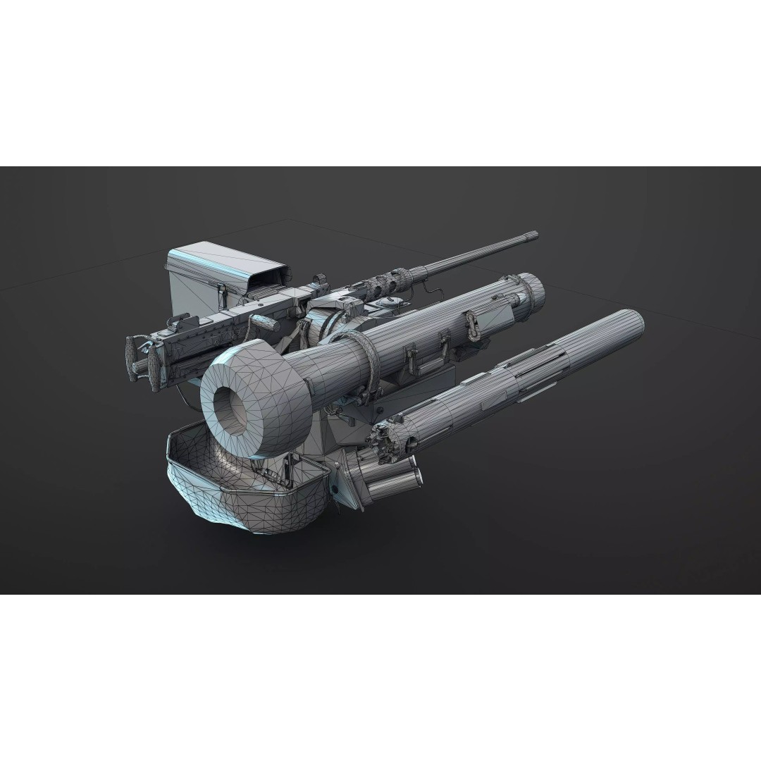 M151 Protector and M153 CROWS RWS 3D Model – Low Poly Game Asset, FBX, OBJ - View 29