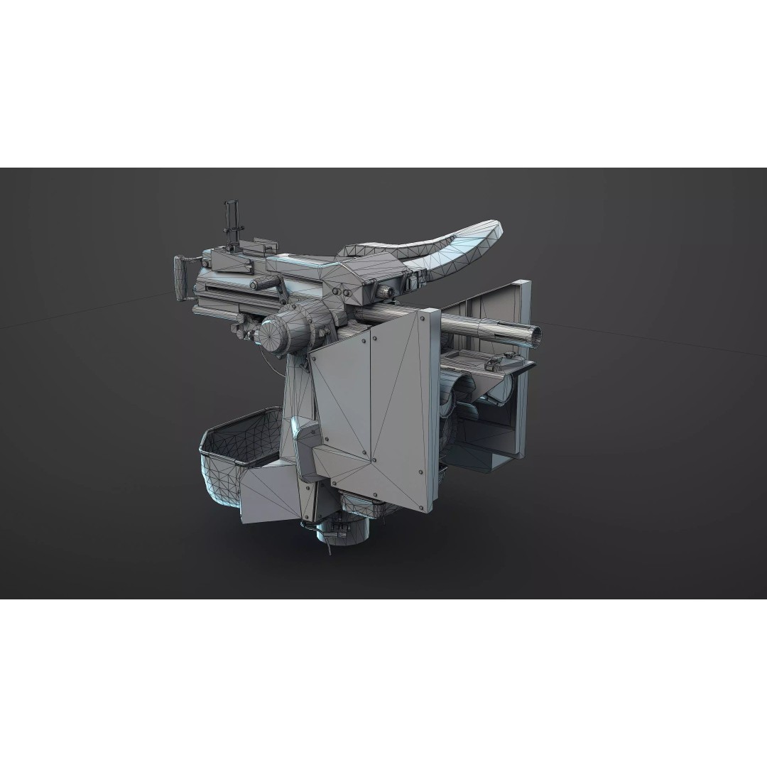 M151 Protector and M153 CROWS RWS 3D Model – Low Poly Game Asset, FBX, OBJ - View 30