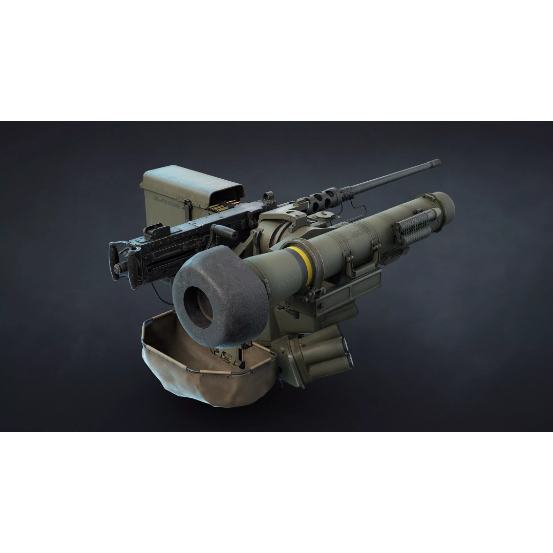 M151 Protector and M153 CROWS RWS 3D Model – Low Poly Game Asset, FBX, OBJ - View 5
