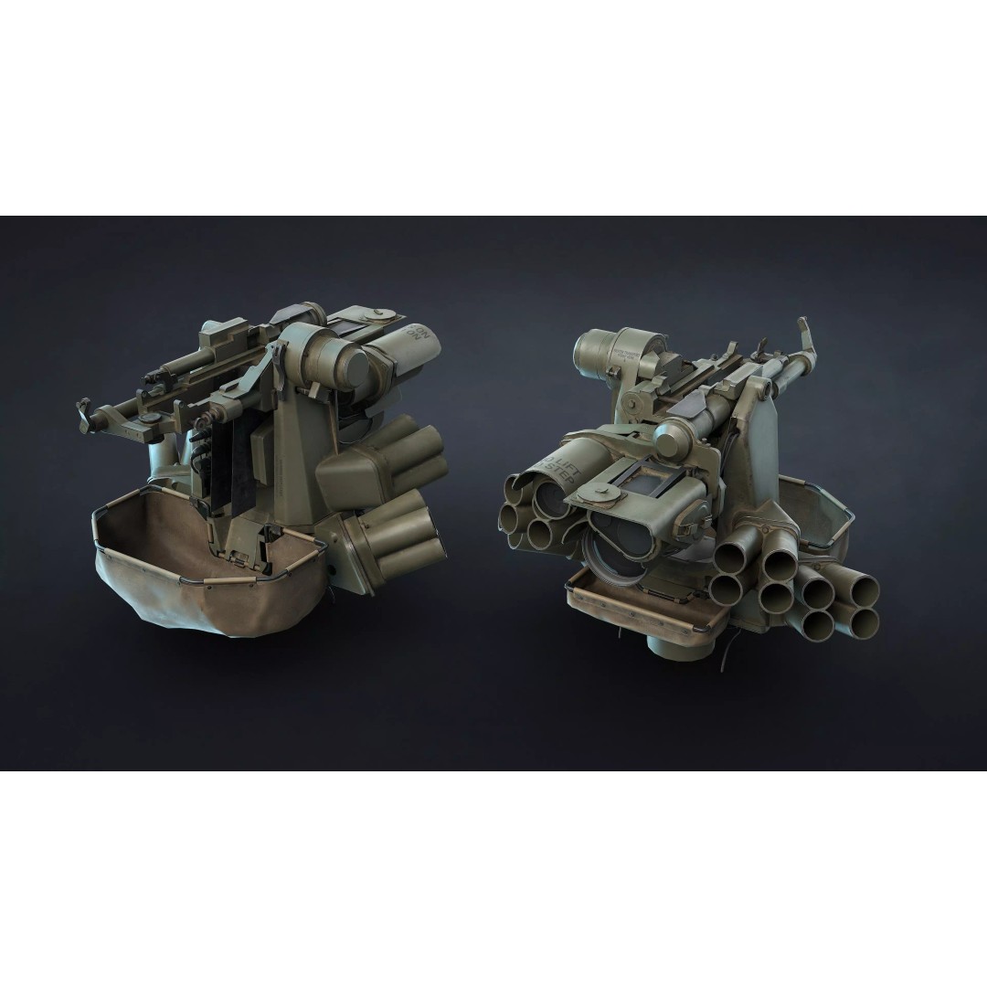 M151 Protector and M153 CROWS RWS 3D Model – Low Poly Game Asset, FBX, OBJ - View 9