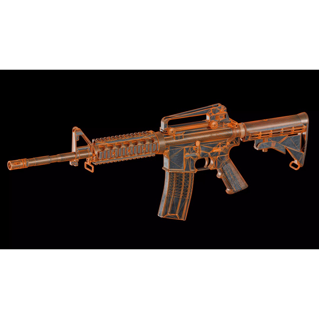 Colt M4A1 3D Model – Low Poly Game-Ready Rifle for Unity & Unreal