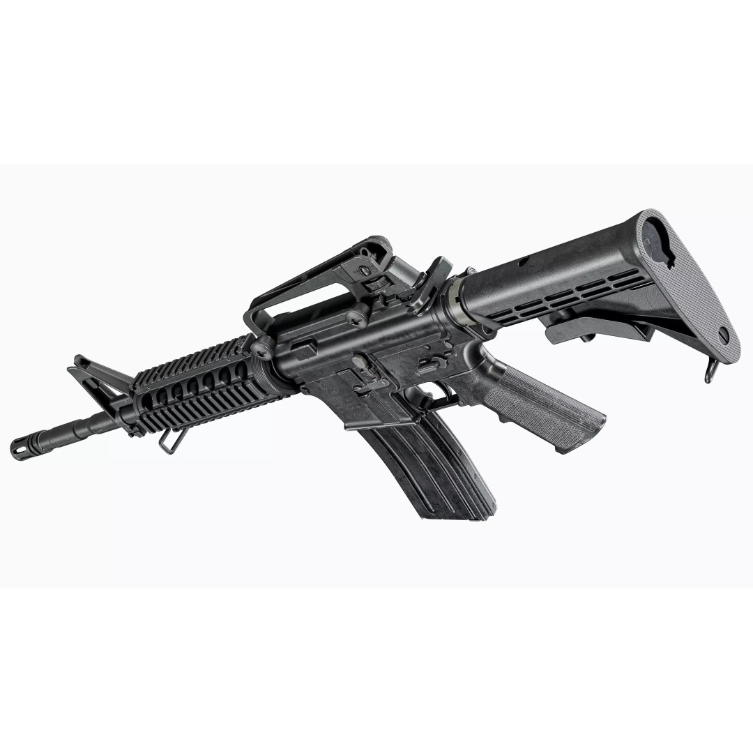Colt M4A1 3D Model – Low Poly Game-Ready Rifle for Unity & Unreal - View 17