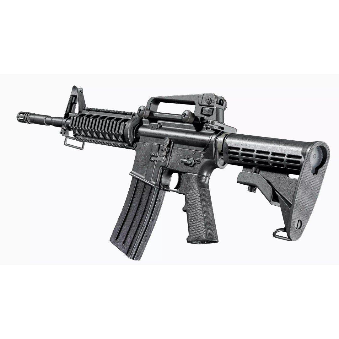 Colt M4A1 3D Model – Low Poly Game-Ready Rifle for Unity & Unreal - View 18