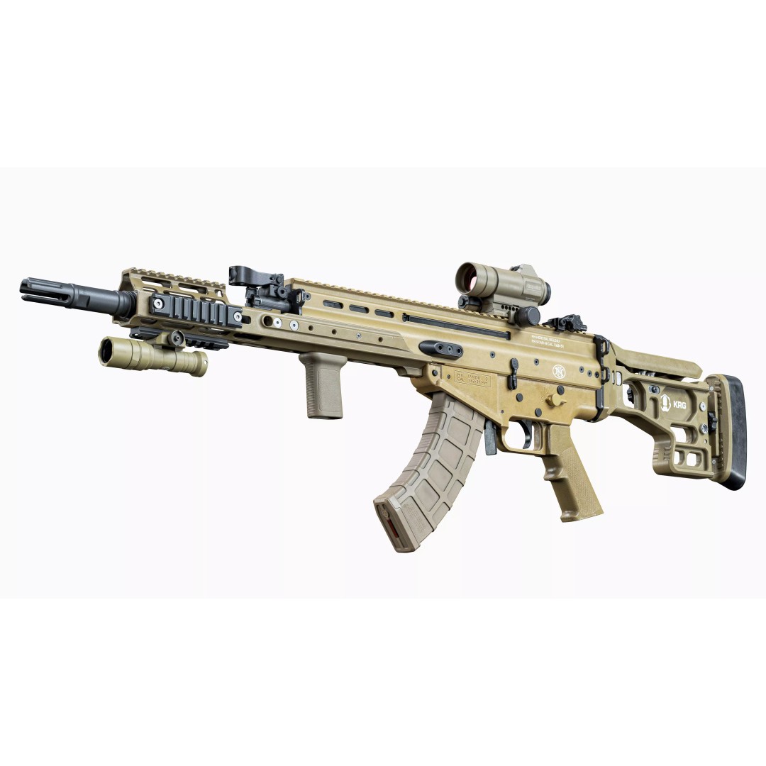 MK17 MOD0 FN SCAR-H 3D Model – Low Poly Game-Ready Rifle, FBX, PBR - View 14