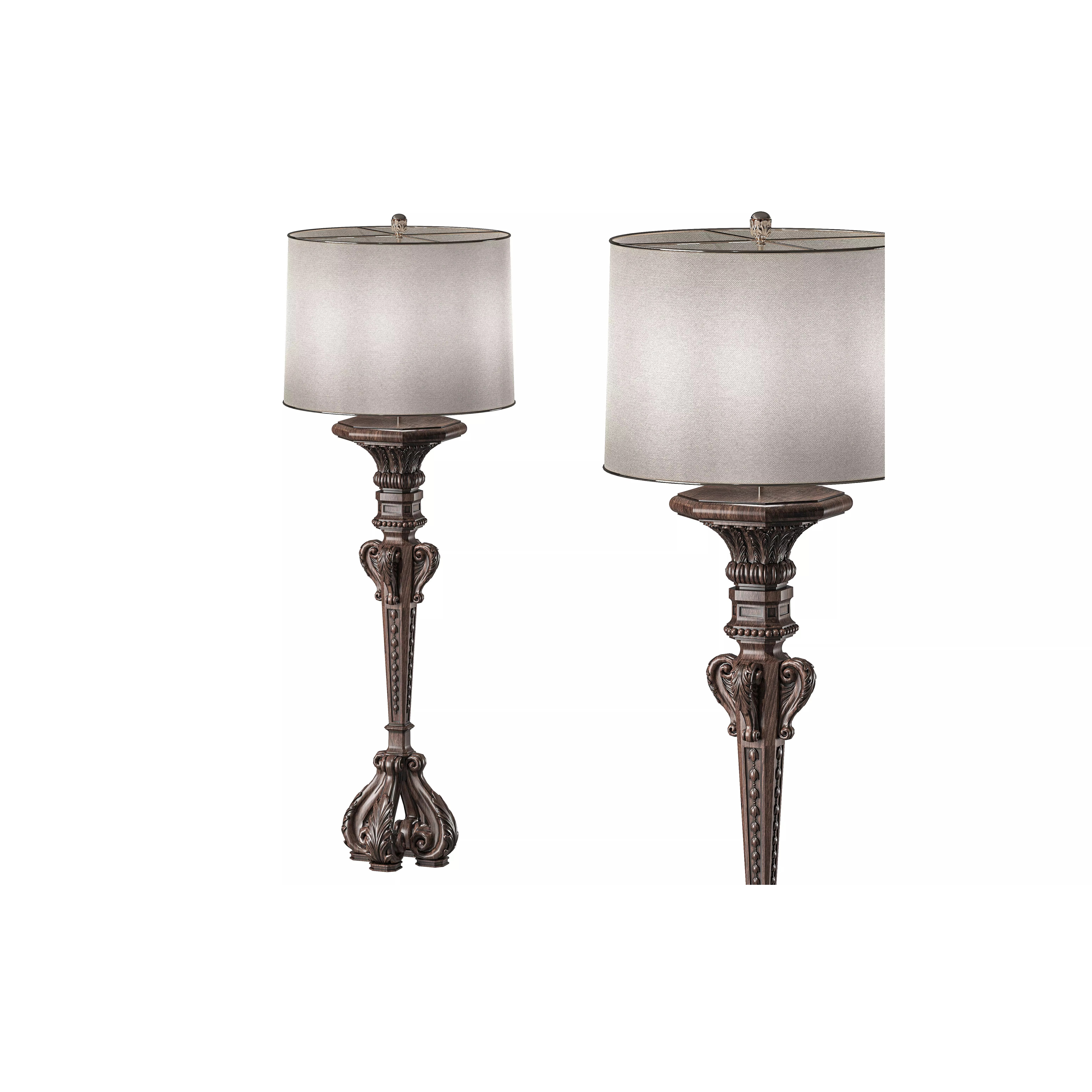 Roberto Elegant Floor Lamp - Game-Ready 3D Model - View 2