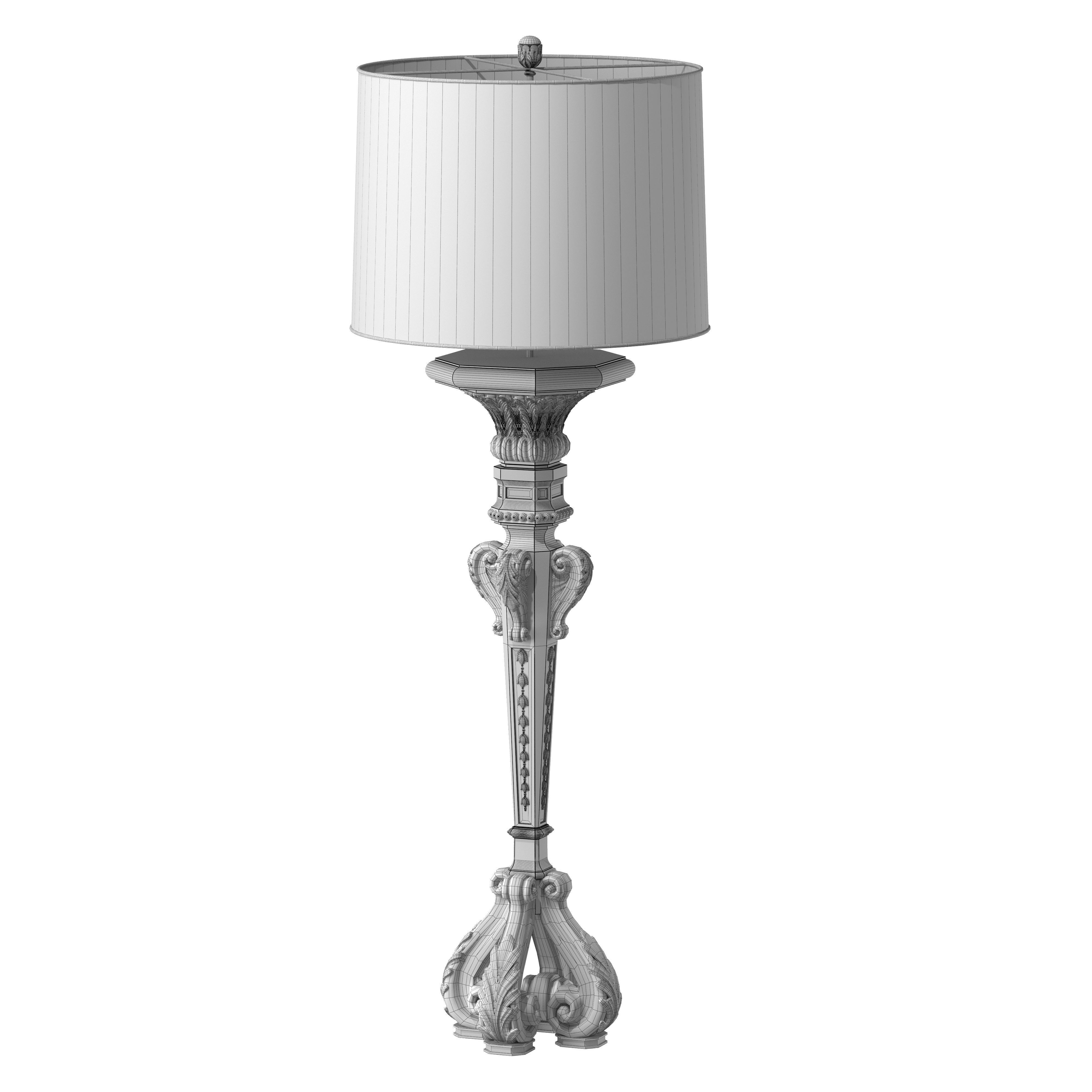 Roberto Elegant Floor Lamp - Game-Ready 3D Model - View 5