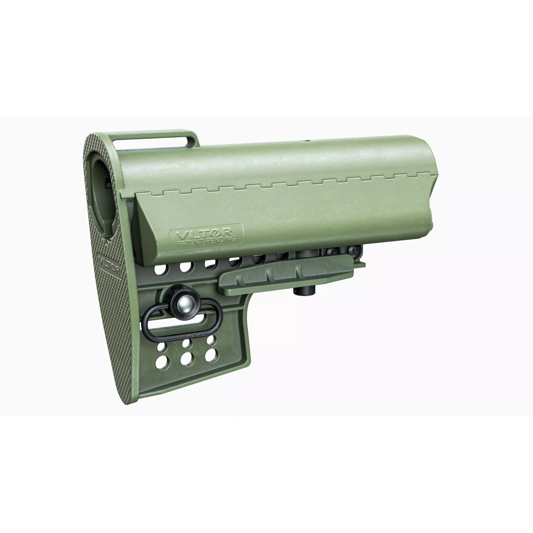 Vltor AR 15 Stock 3D Model – Low Poly Game-Ready Asset, FBX, OBJ - View 4