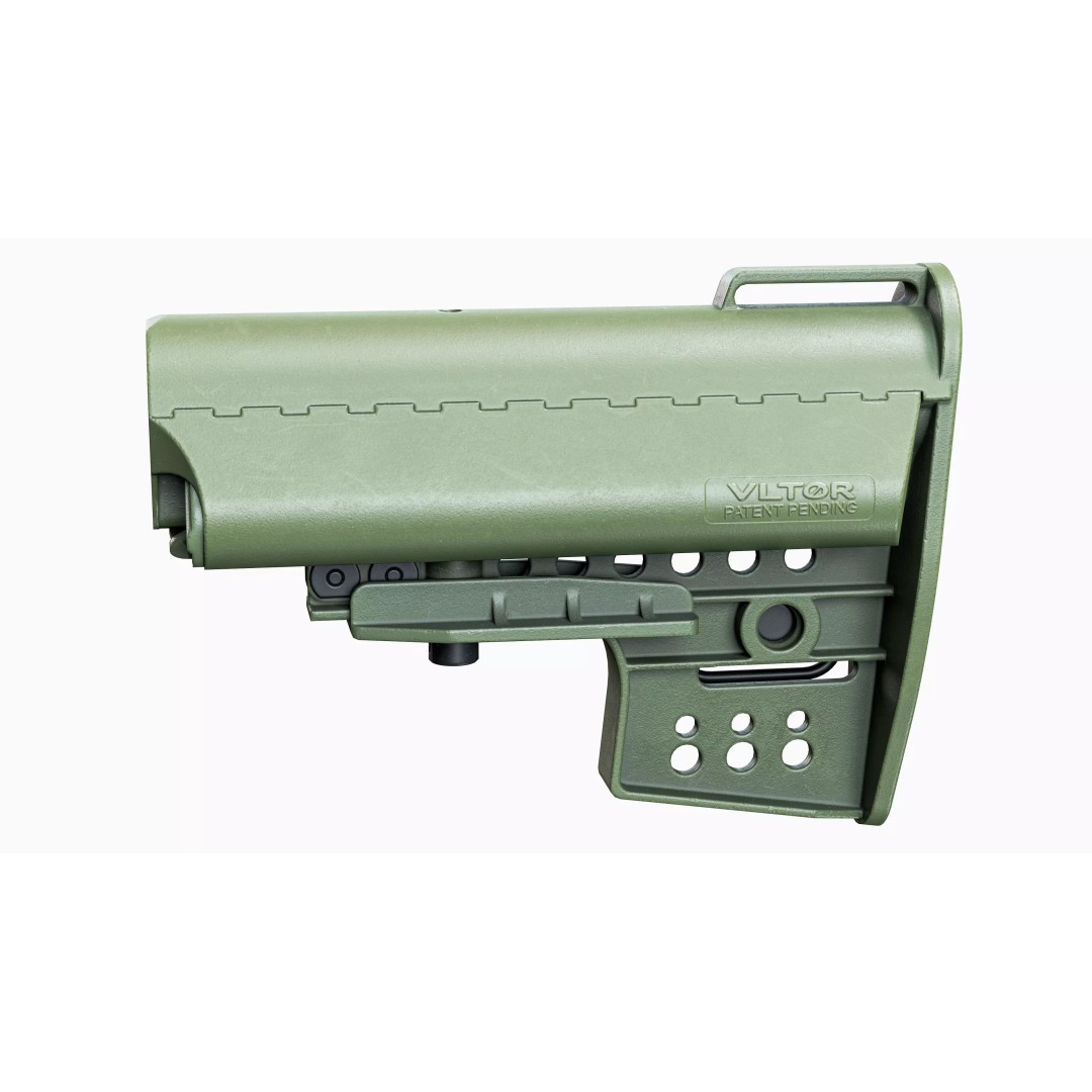 Vltor AR 15 Stock 3D Model – Low Poly Game-Ready Asset, FBX, OBJ - View 7