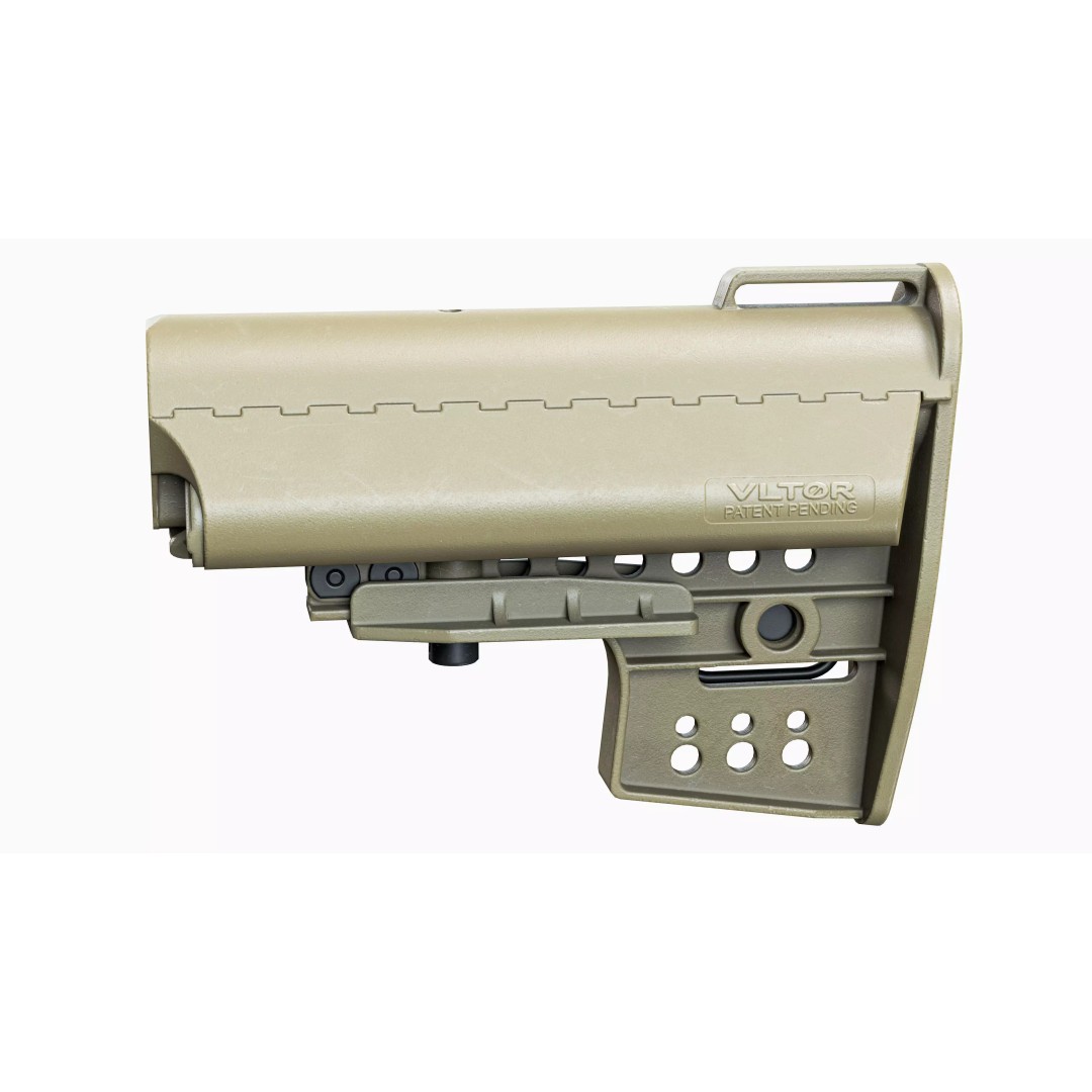 Vltor AR 15 Stock 3D Model – Low Poly Game-Ready Asset, FBX, OBJ - View 8