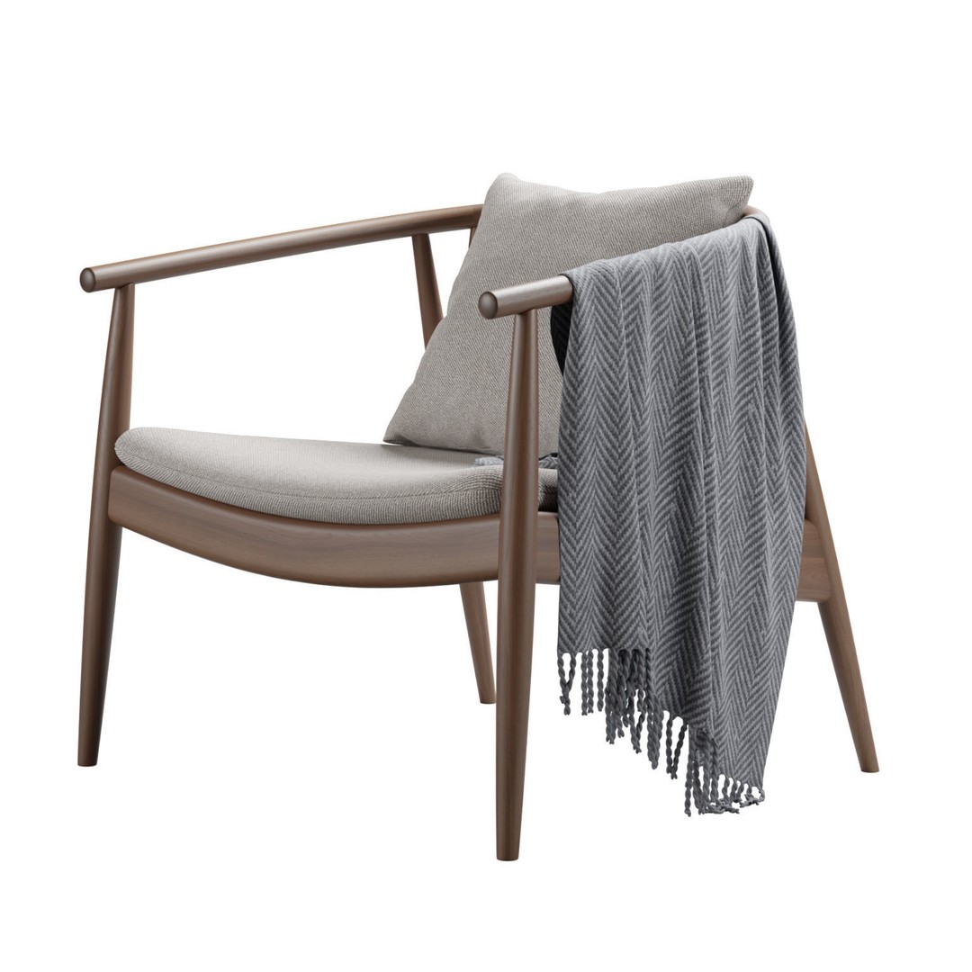 Reprise Chair 3D Model – Elegant Armchair with PBR Textures, FBX & OBJ