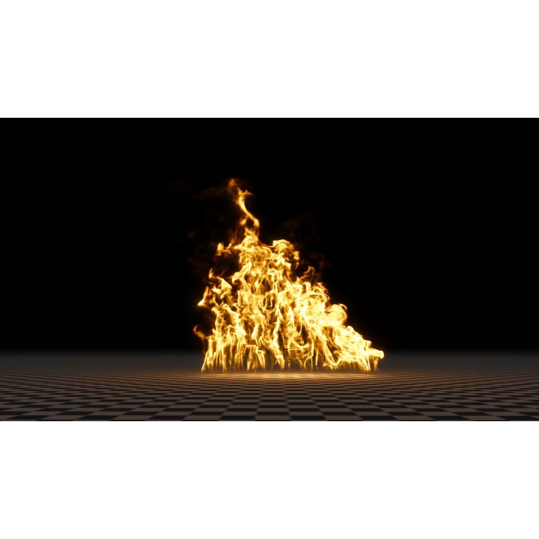 3D Fire Animation Model – Realistic VDB Fireplace Simulation - View 12