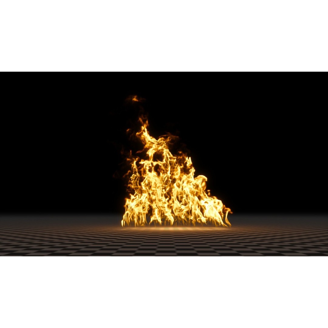 3D Fire Animation Model – Realistic VDB Fireplace Simulation - View 13
