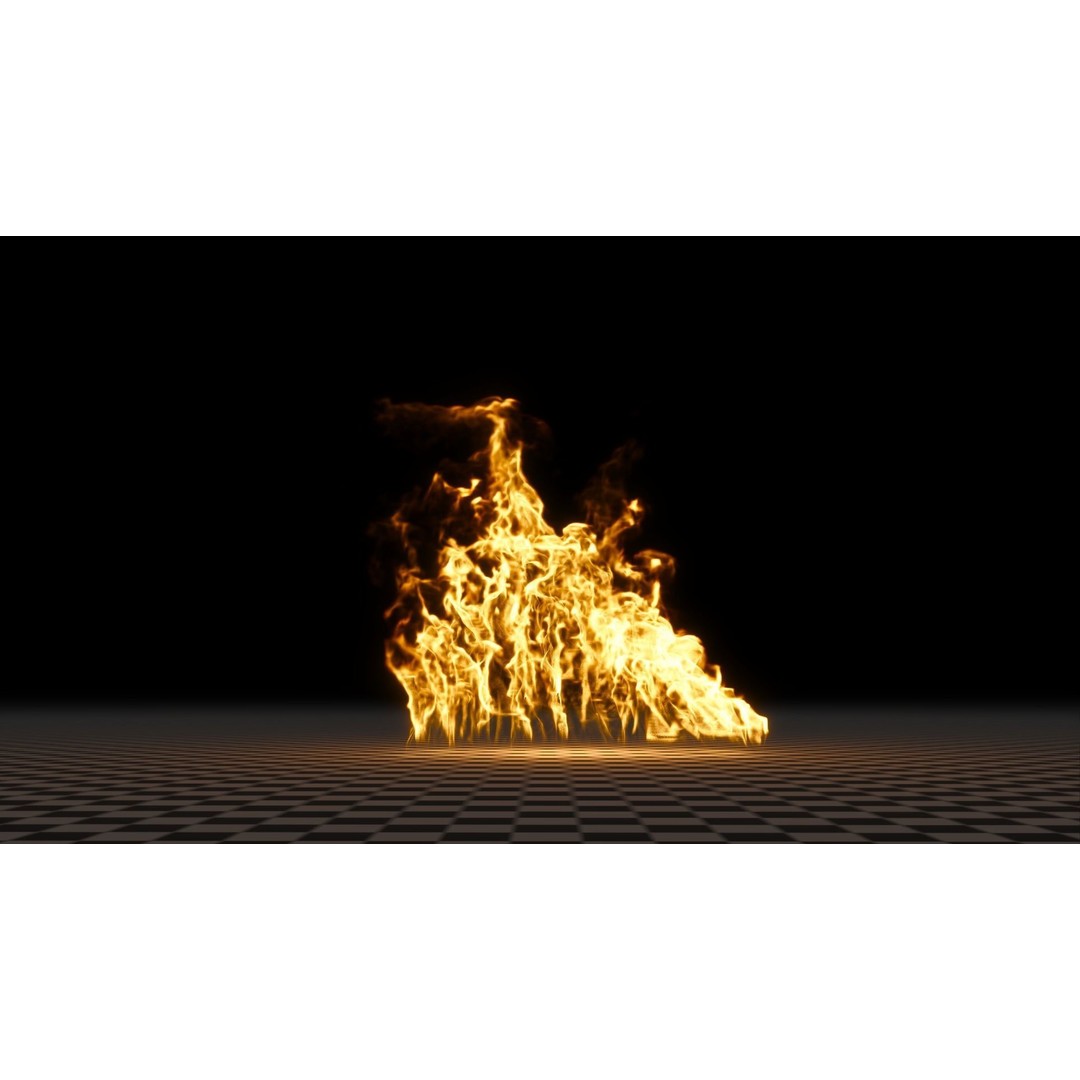 3D Fire Animation Model – Realistic VDB Fireplace Simulation - View 14