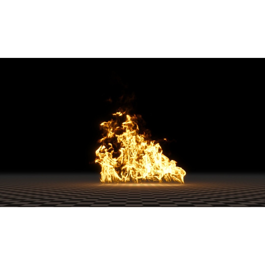 3D Fire Animation Model – Realistic VDB Fireplace Simulation - View 16