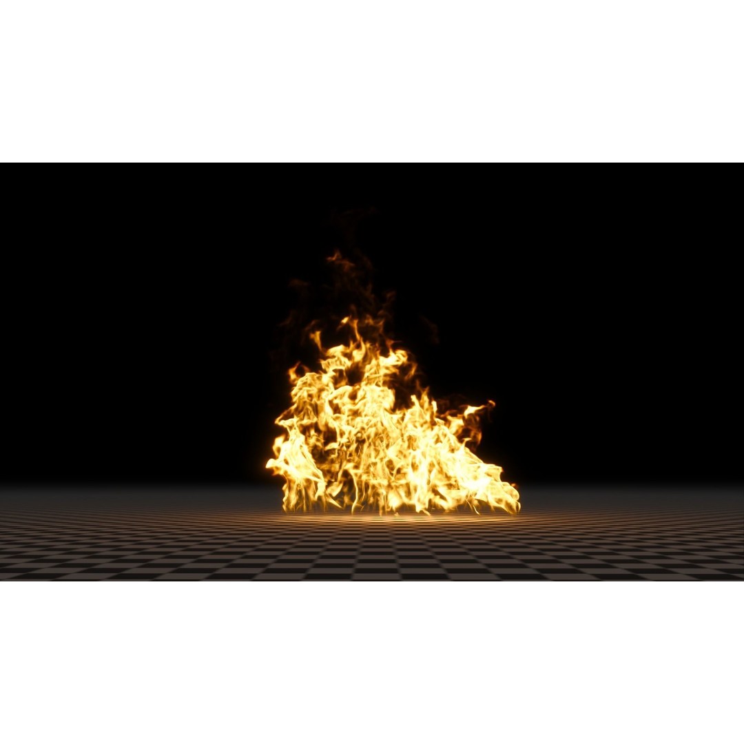 3D Fire Animation Model – Realistic VDB Fireplace Simulation - View 17