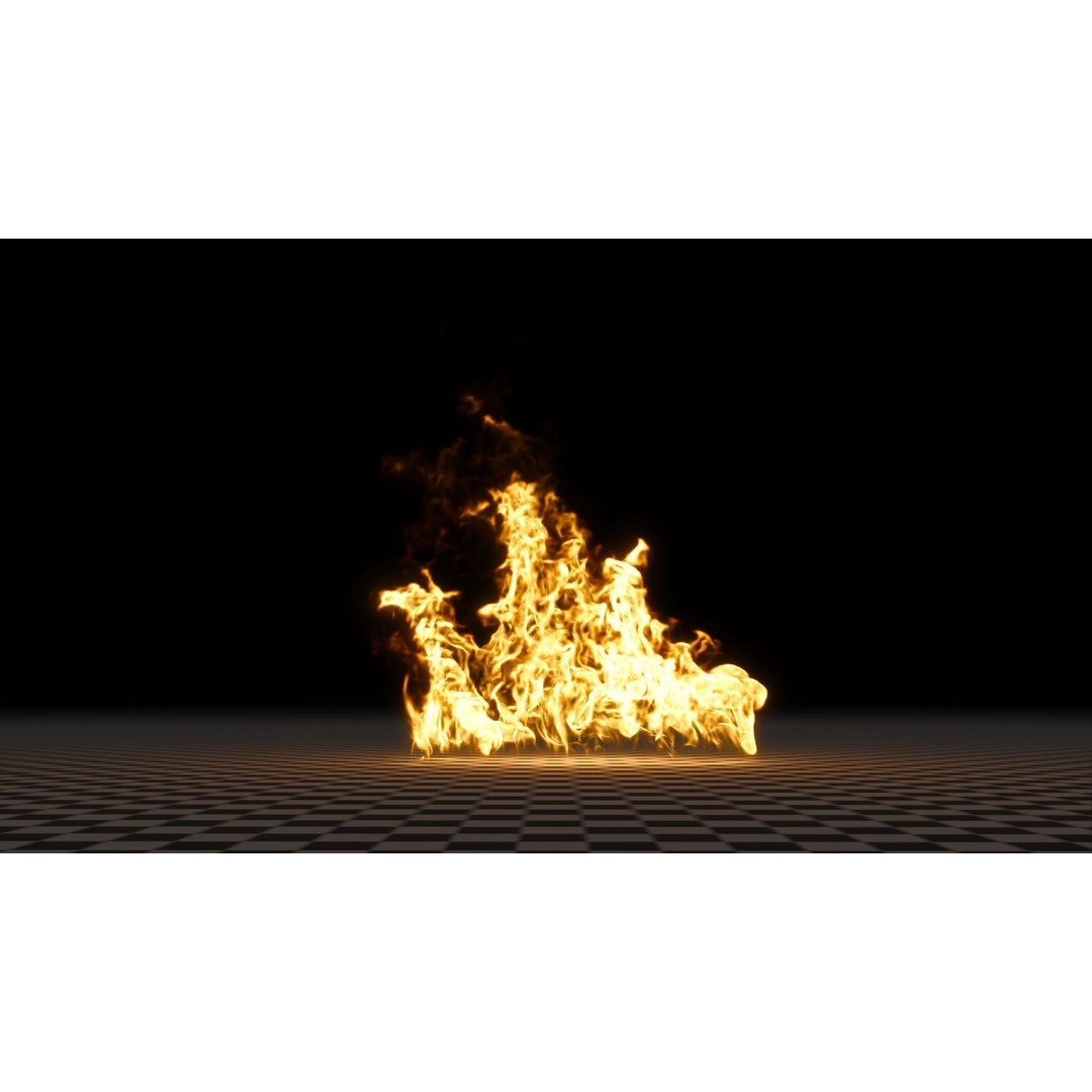 3D Fire Animation Model – Realistic VDB Fireplace Simulation - View 18
