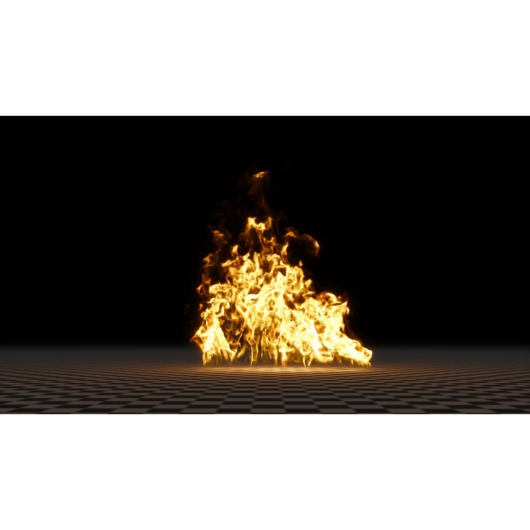 3D Fire Animation Model – Realistic VDB Fireplace Simulation - View 19
