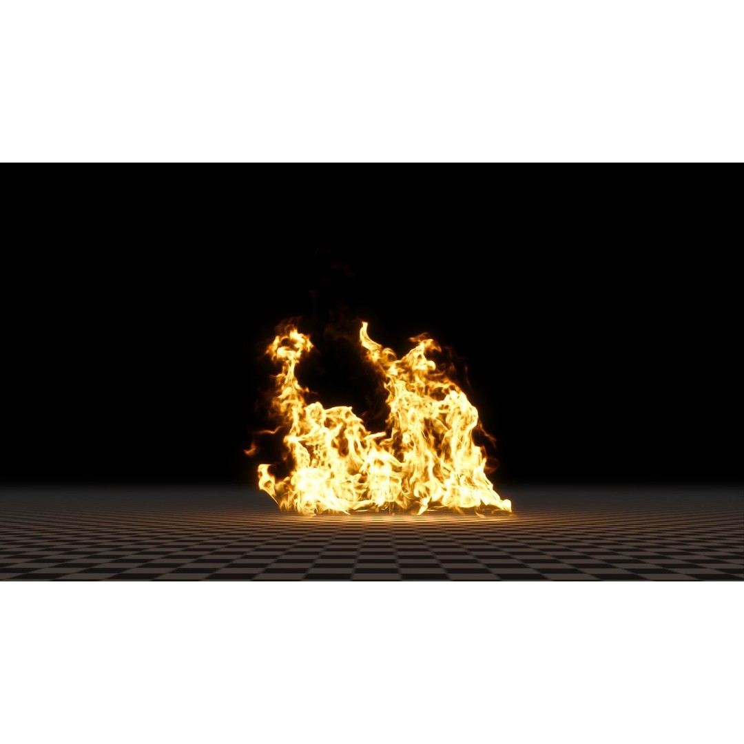 3D Fire Animation Model – Realistic VDB Fireplace Simulation - View 23