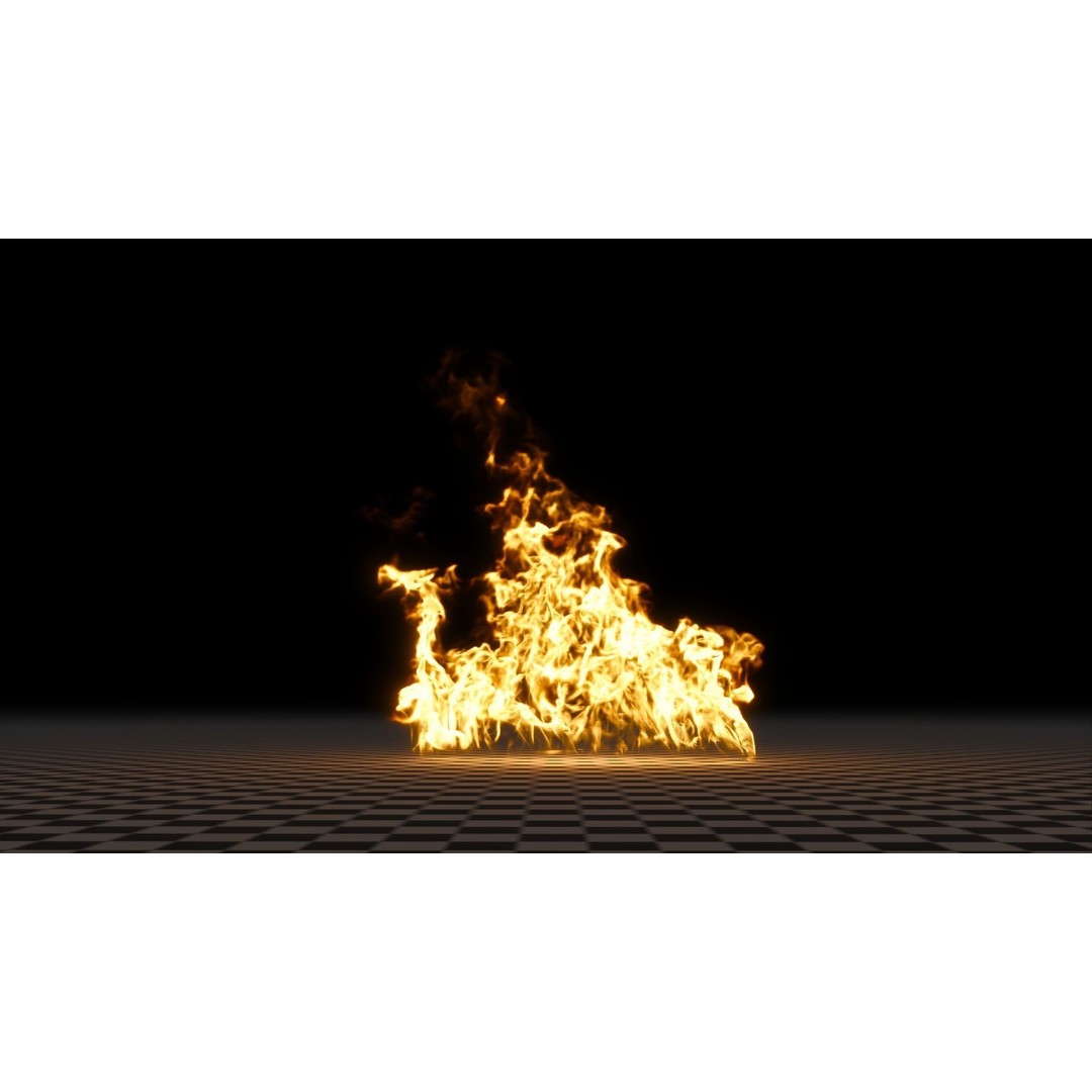 3D Fire Animation Model – Realistic VDB Fireplace Simulation - View 24