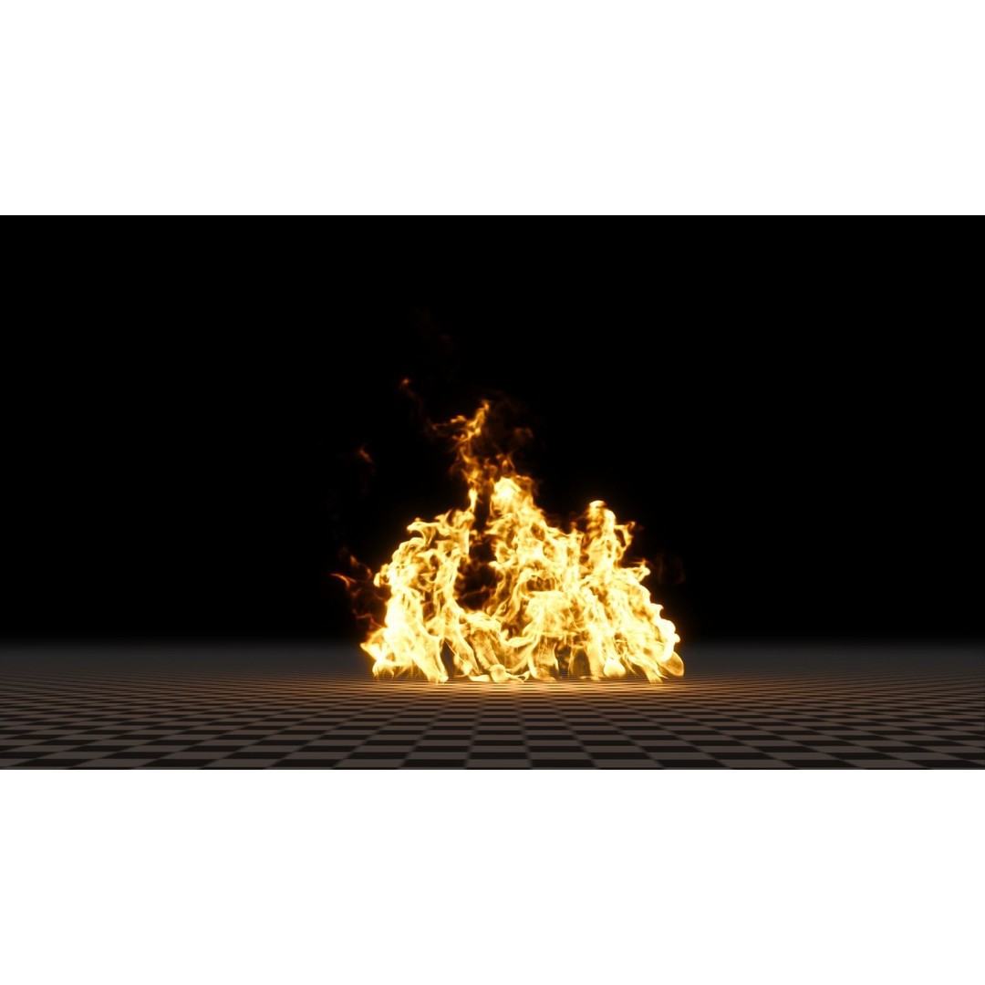 3D Fire Animation Model – Realistic VDB Fireplace Simulation - View 25