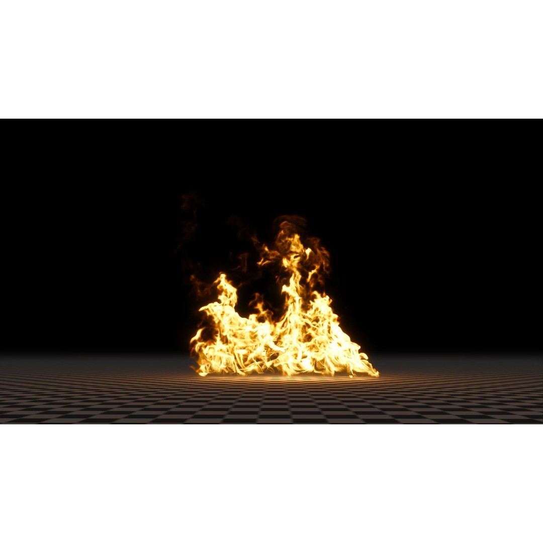 3D Fire Animation Model – Realistic VDB Fireplace Simulation - View 27