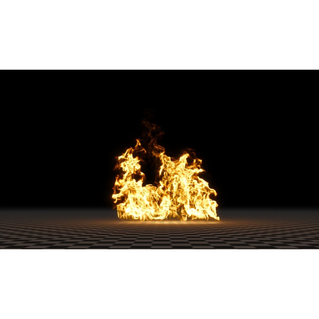 3D Fire Animation Model – Realistic VDB Fireplace Simulation - View 28
