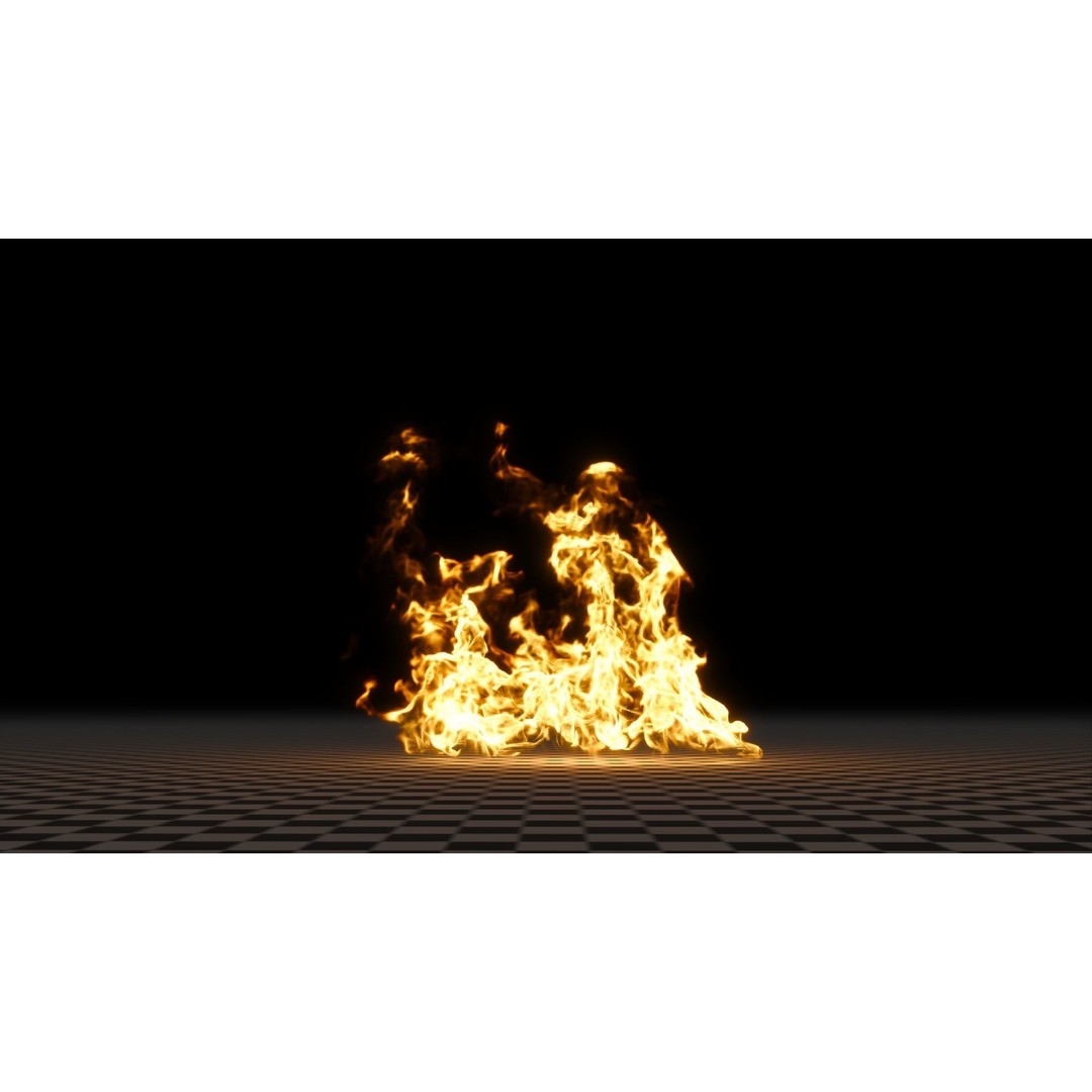 3D Fire Animation Model – Realistic VDB Fireplace Simulation - View 29