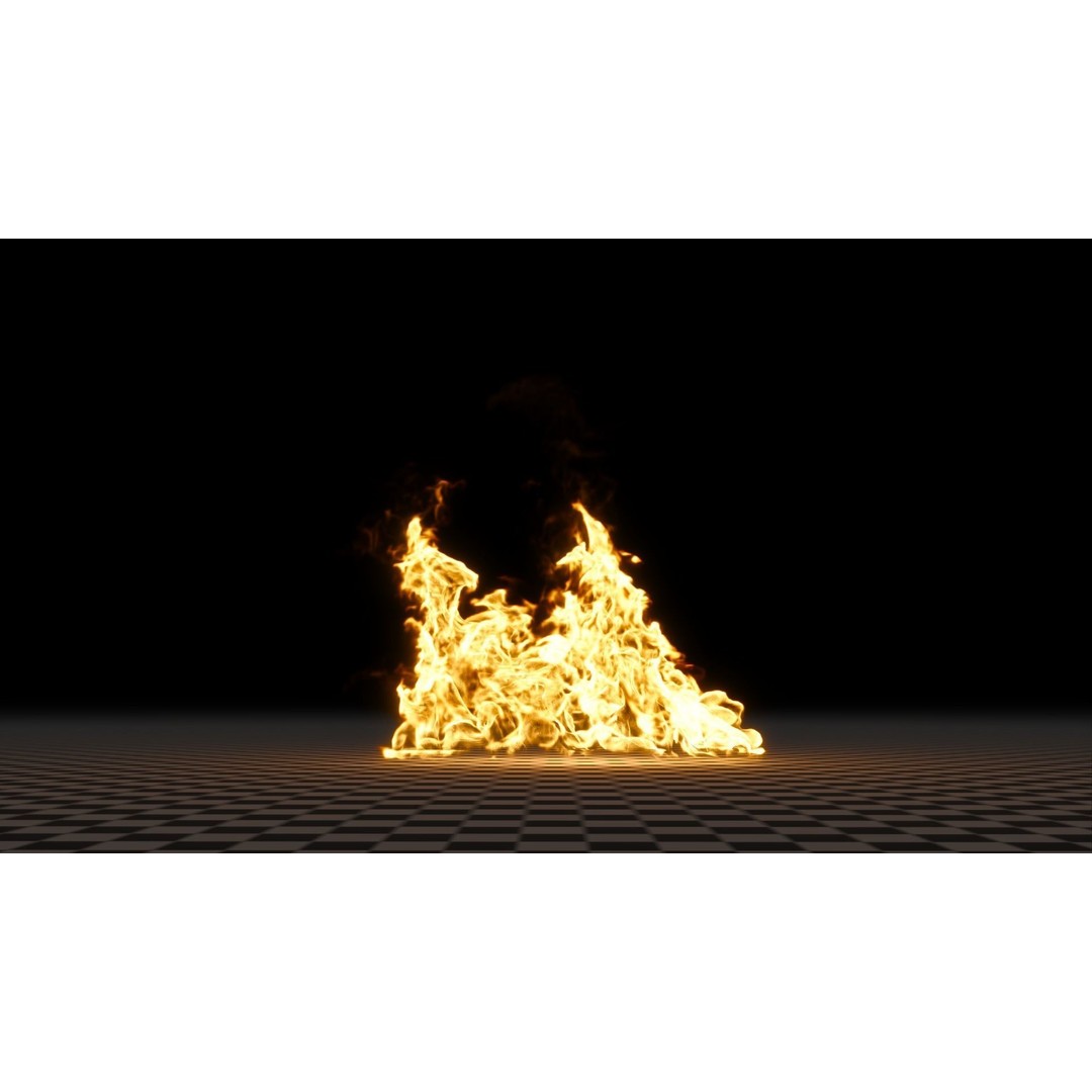 3D Fire Animation Model – Realistic VDB Fireplace Simulation - View 30