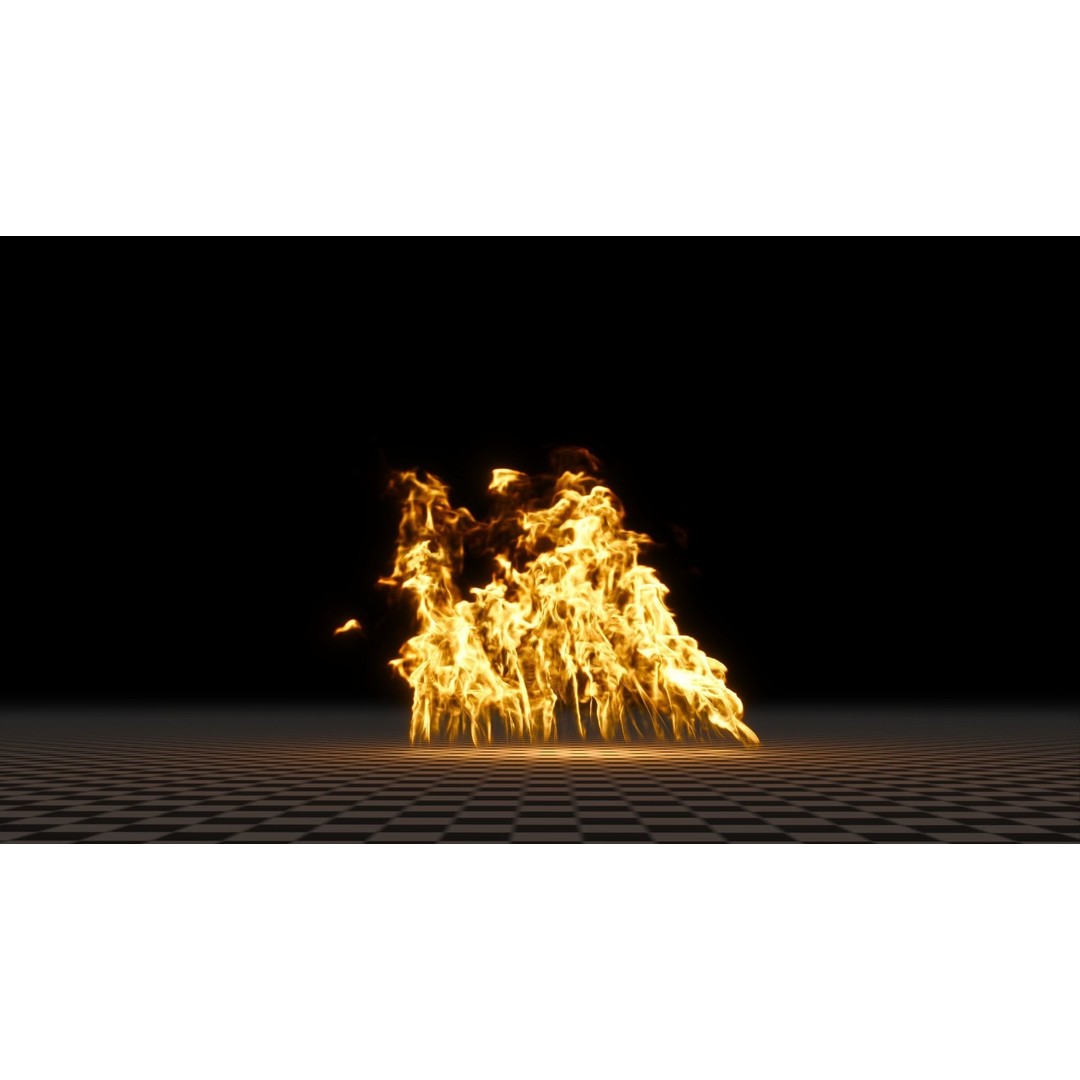 3D Fire Animation Model – Realistic VDB Fireplace Simulation - View 35